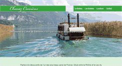 Desktop Screenshot of chanaz-croisieres.fr