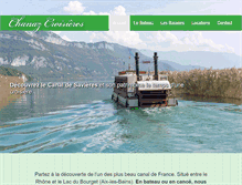 Tablet Screenshot of chanaz-croisieres.fr